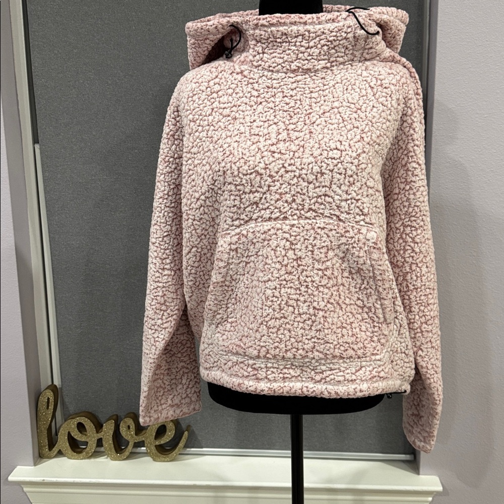 PINK Victoria's Secret Blush Sherpa Pullover